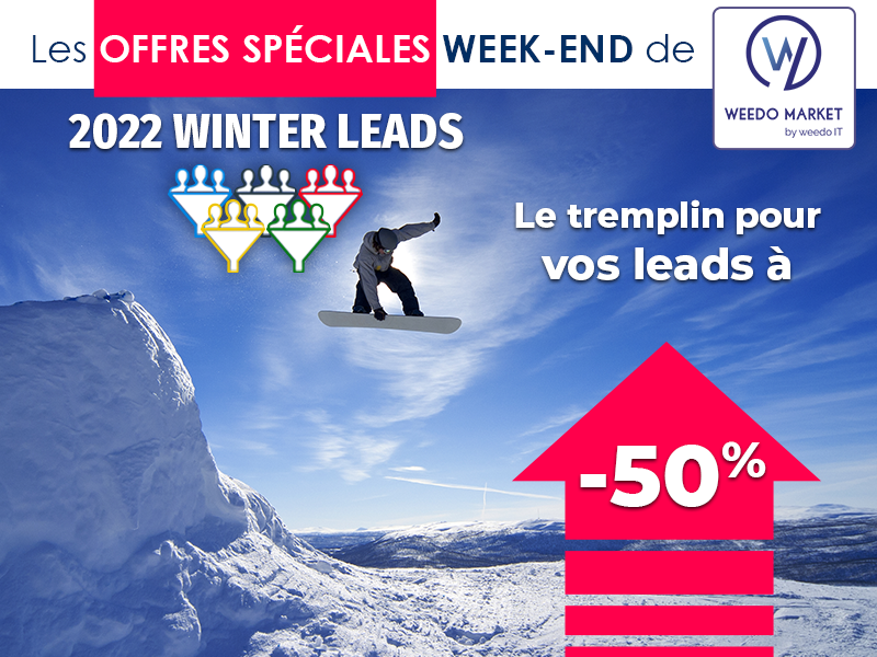 -50% sur vos leads ! 2022 Winter leads