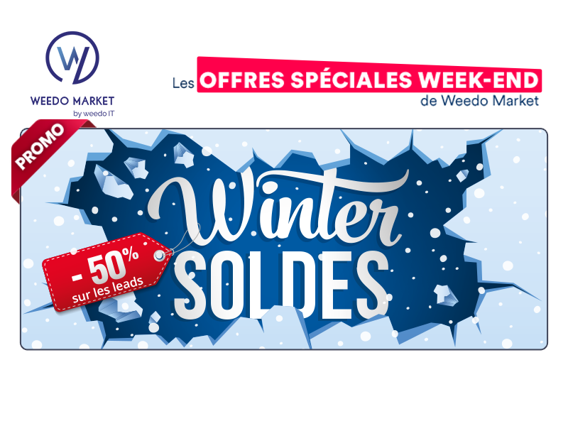 Winter soldes sur les leads Weedo Market !