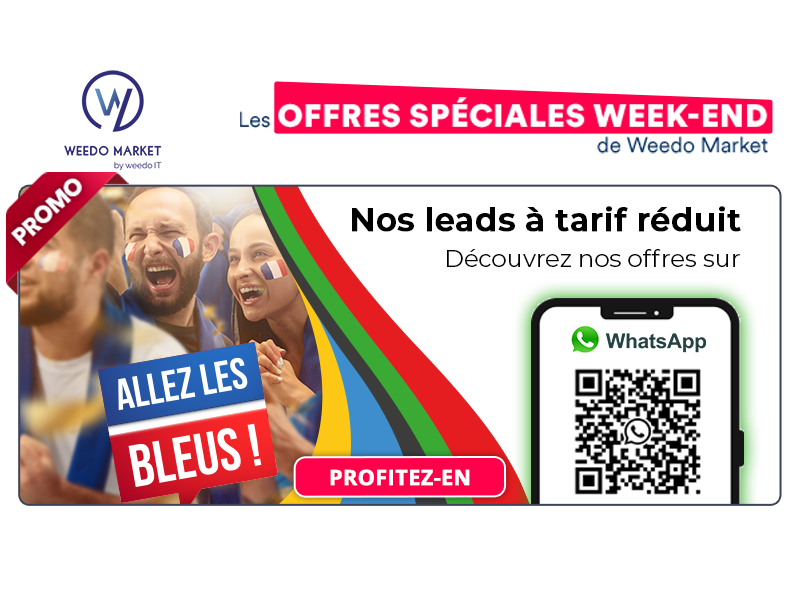 Profitez de nos leads à prix réduit sur WhatsApp.