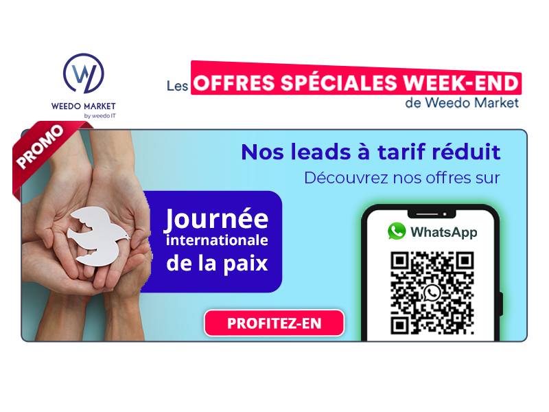 Profitez de nos offres exclusives sur WhatsApp et réduisez vos coûts de leads