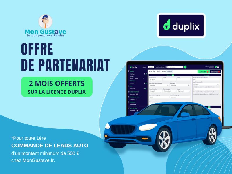 Offre de partenariat Duplix - leads auto pour courtiers